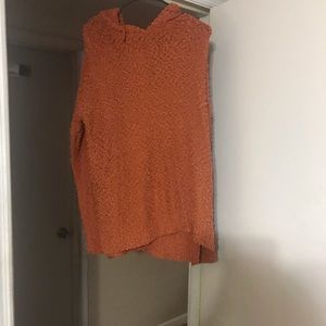 Popcorn sweater - burnt orange